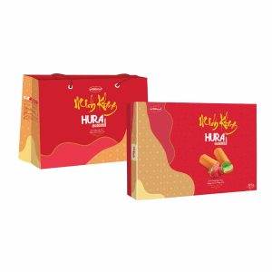 Bánh Hura Swissroll Minh Khang 1-Cốm-Vani Chanh-Bơ Sữa 324 gam (MSP: MK1324)