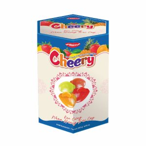 Kẹo cứng Cherry hộp giấy Xanh 120 gam (MSP: CHX120)