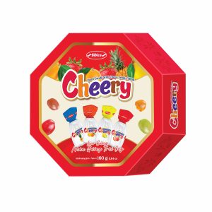Kẹo cứng Cherry hộp giấy Đỏ 160 gam (MSP: CHĐ160)