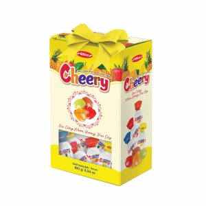Kẹo cứng Cherry hộp giấy Vàng 180 gam (MSP: CHV180)