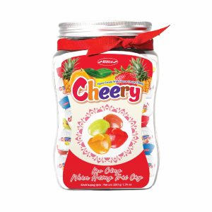 Kẹo cứng Cherry hộp giấy Đỏ 220 gam (MSP: CHĐ220)
