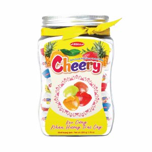 Kẹo cứng Cherry hộp giấy Vàng 220 gam (MSP: CHV220)