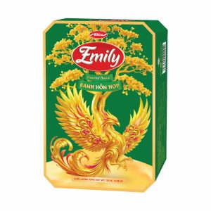 Bánh hỗn hợp Hộp Giấy Emily Phụng Xanh 150 gam (MSP: EPX150)