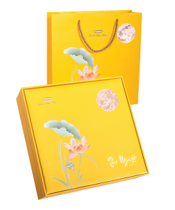 Hộp Bánh Trung Thu Cao Cấp Thu Nguyệt 4 (Vàng) (Mã: TN4)