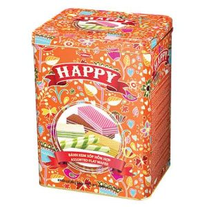 Bánh hỗn hợp hộp thiếc Happy Hoa Xuân 600 gam (MSP: HPHX600)