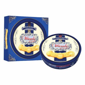 Bánh hỗn hợp hộp thiếc Warmly Xanh 350 gam (MSP: WX350)